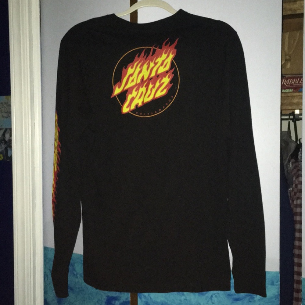 (S) Black Fire Santa Cruz Crewneck